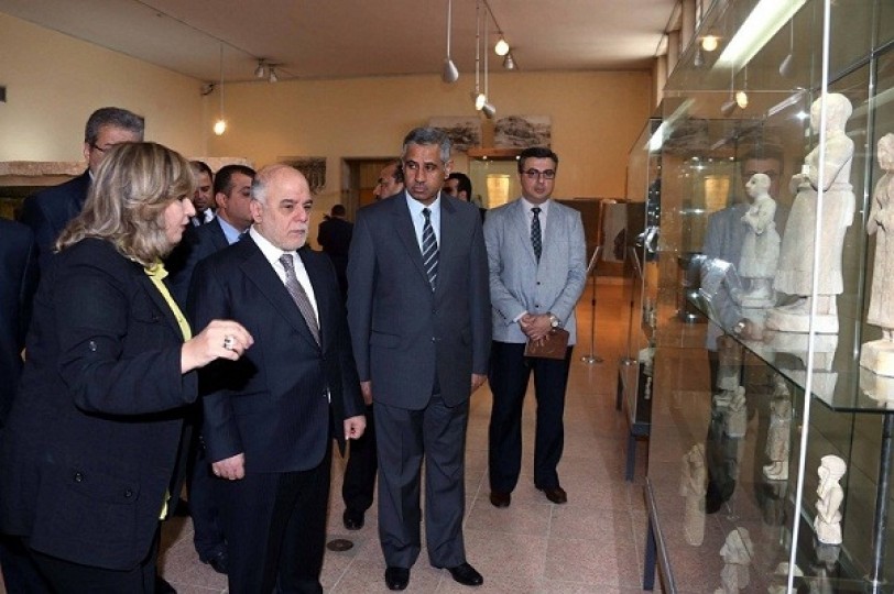 العبادي يتوعد «داعش» خلال إعادة افتتاح المتحف الوطني في بغداد