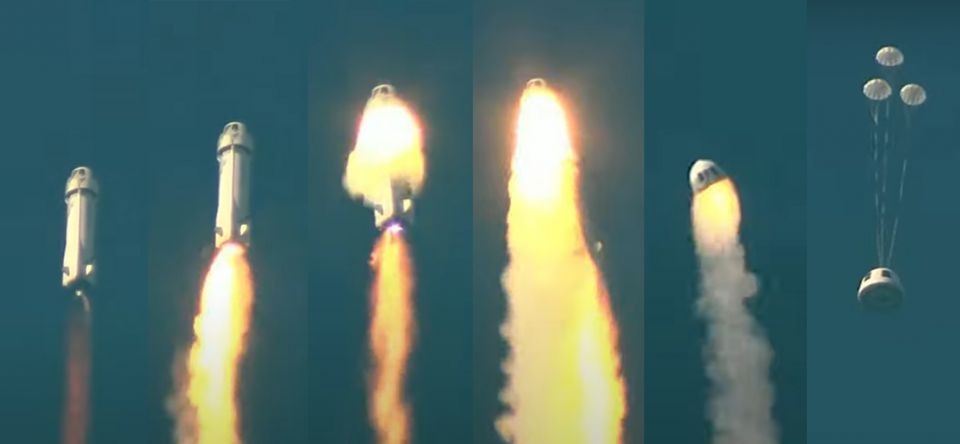 تحطم صاروخ فضاء أمريكي لشركة بيزوس بعد 30 ثانية من إطلاقه